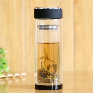 廠家定制玻璃杯 耐高溫雙層加厚水晶杯 商務茶杯禮品廣告杯印logo