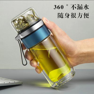 茶水分離玻璃杯新款